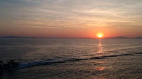 Small fish boat Stock Footage 93739075