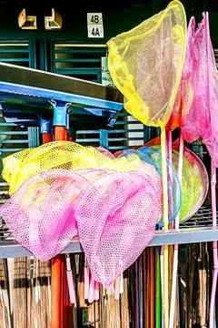 Small fish nets Stock Photos