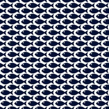 Small fish pattern Stock Illustration