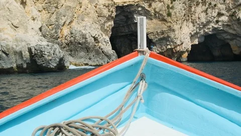 Small fishing boat Stock Footage 113684562