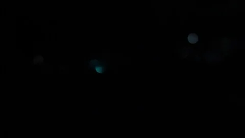 Small flickering white, blue and red bokeh Stock Footage 83800227