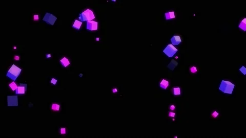 Small Floaty Cube Zero Gavity (4K) Stock Footage 150268285