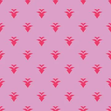 Small floral seamless pattern in pink background. beautiful design. 스톡 일러스트
