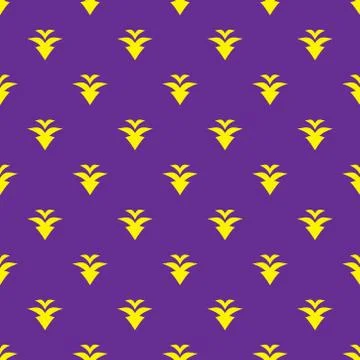 Small floral seamless pattern in yellow and blue background. beautiful design Stock Illustration