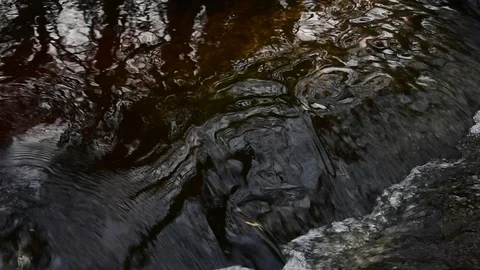 Small flow of water, close-up Video stock 119174905