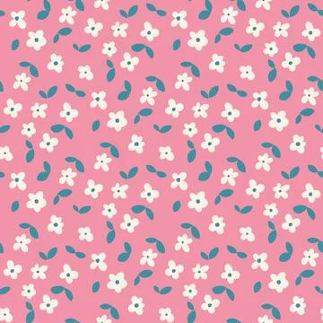 Small flower pattern romantic floral illustration. Stock Illustration