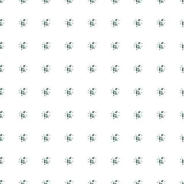 Small flowers and leaf seamless pattern. Floral endless ornament. Simple bota Illustrazione stock