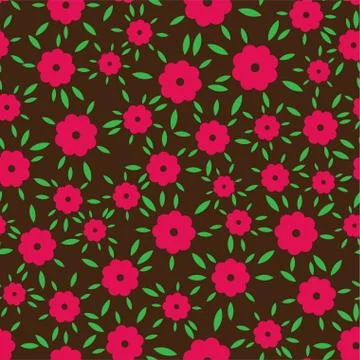 Small flowers pattern seamless. garden stuff background. vector illustration Stock Illustration