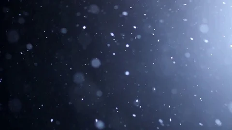 The small flying particles in emptiness. Stock Footage 100799365