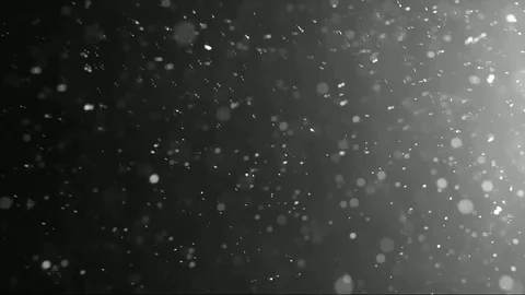 The small flying particles in emptiness. Stock Footage 100799380