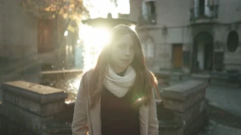 A small follow-up to a beautiful red-haired Stock Footage 157456667