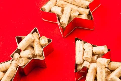 Small forms of pellet Stock Photos