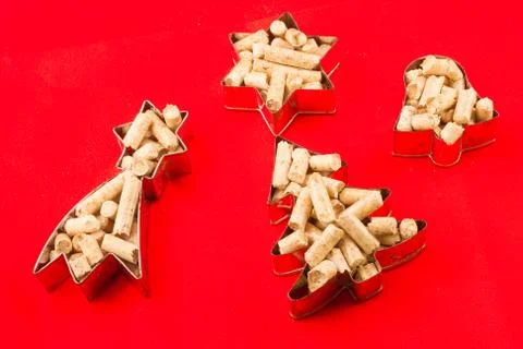 Small forms of pellet Stock Photos