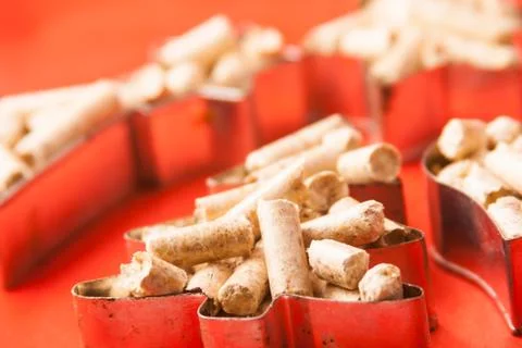 Small forms of pellet Stock Photos