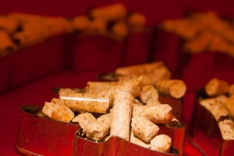 Small forms of pellet Stock Photos