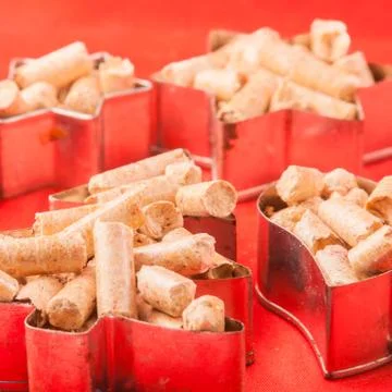 Small forms of pellet Stock Photos