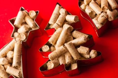 Small forms of pellet Stock Photos