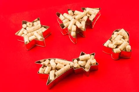 Small forms of pellet Stock Photos