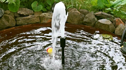 Small fountain Stock Footage 37543169