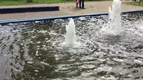 A small fountain Stock Footage 79076157