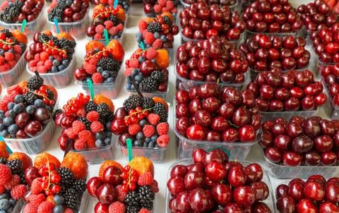 Small fruitbowles Stock Photos