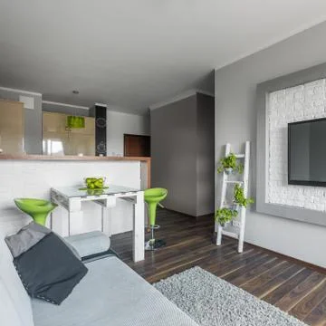 Small but functional modern apartment Stock-Fotos