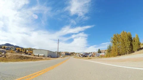 Small gambling and mining mountain town in Colorado. Stock Footage 97796266