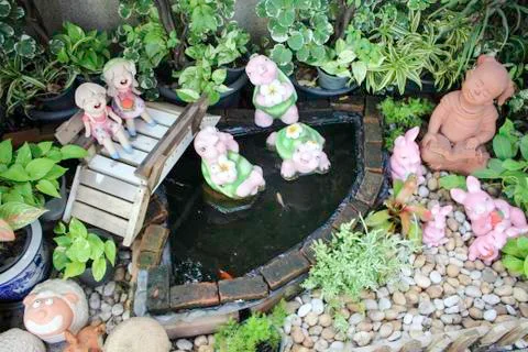 Small garden Stock Photos