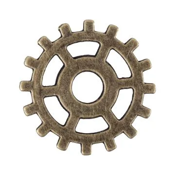 Small gear on a white background Stock Photos
