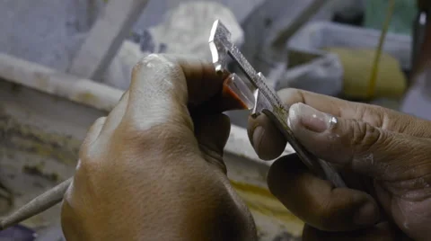 Small gem cutter Stock Footage 52461958