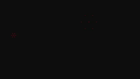 Small geometric shapes on black gradient Vídeo Stock 236176938