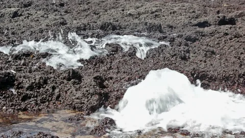 Small Geyser in Hard Rock Stock Footage 94497613