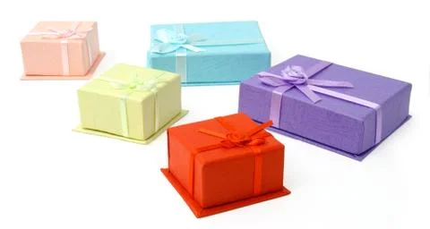 Small gift boxes 2 Stock Photos