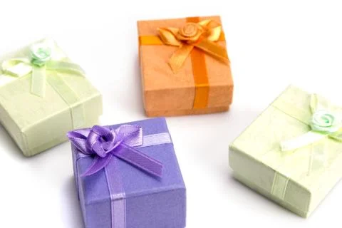 Small Gift Boxes Stock-Fotos