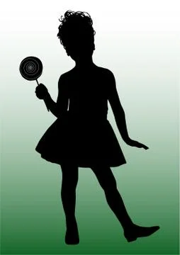 Small girl Stock Illustration