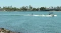 Small Girl Learns To Wakeboard HD Footage