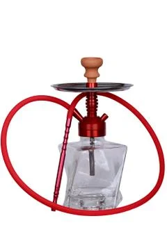 Small glass hook with a complex cube design Stock Photos