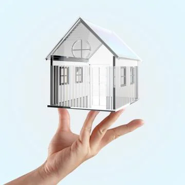 The small glass house Stock Illustration