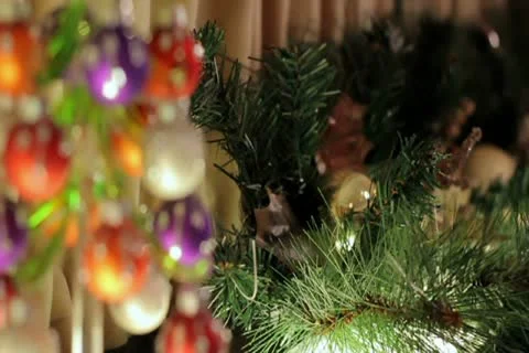 Small glassy herringbone with decorations Stock Footage 17025350