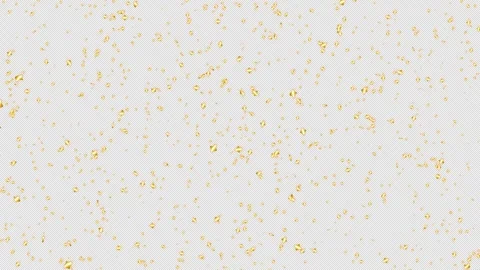 Small Glittering Gold Confetti Falling Seamless Loop with Alpha Stock Footage 337711844