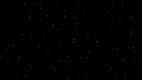 Small glowing circles in red and yellow twinkling on a black background Stock Footage 316217200