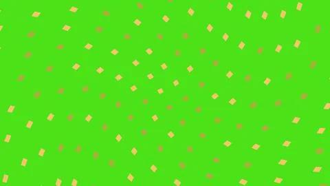Small gold diamond shapes pattern on bright green background Illustrazione stock