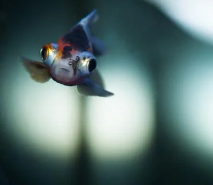 Small gold fish Stock Photos