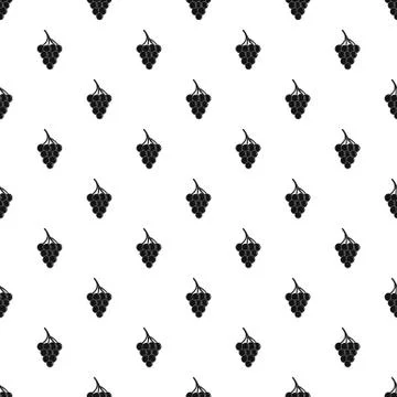 Small grape pattern seamless vector Stock Illustration