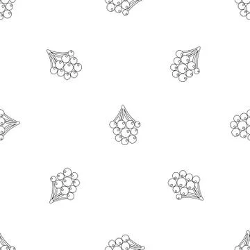 Small grape pattern seamless vector Illustrazione stock
