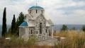 Small Greek temple on the hill near the Aegean Sea HD Footage