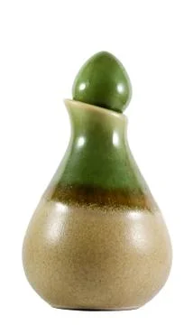 Small green bottles spa Stock Photos