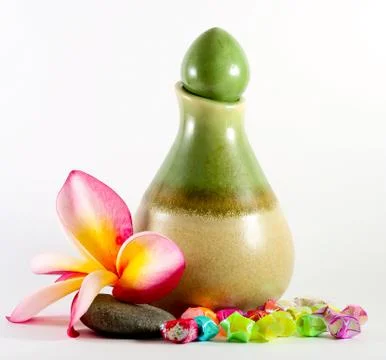 Small green bottles spa Фото
