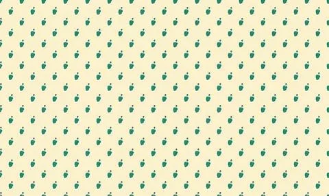 Small green cactus pattern on beige background Stock Illustration