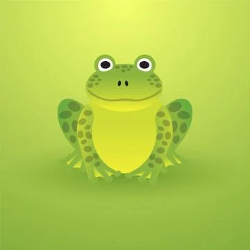 Small green frog on a light background イラスト素材